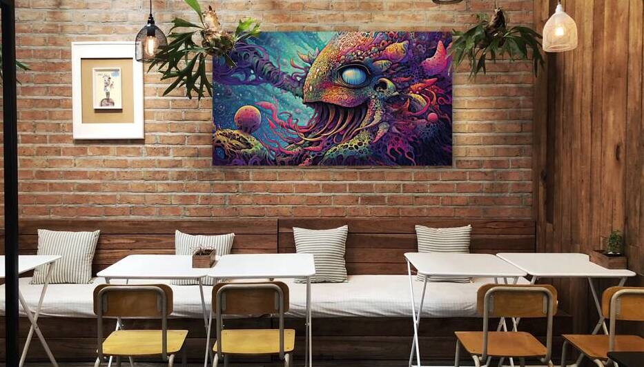 Trippy creature by Point Art