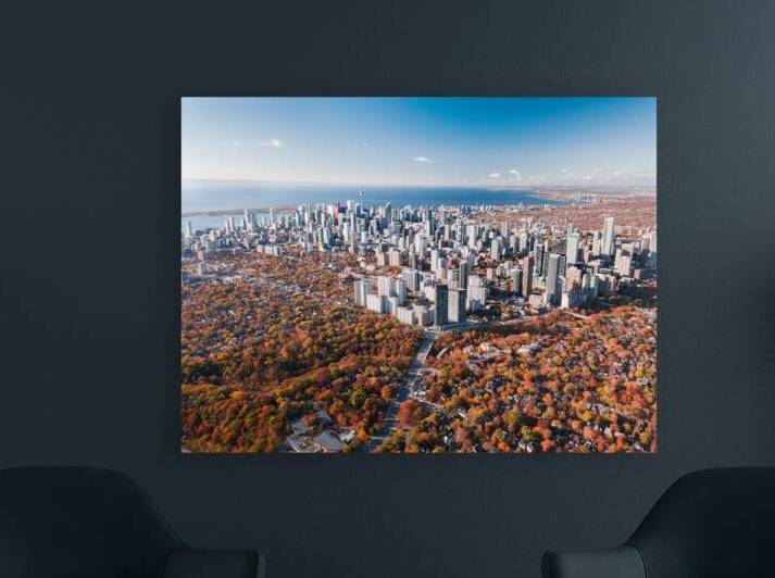 Toronto Skyline Autumn by Luyi