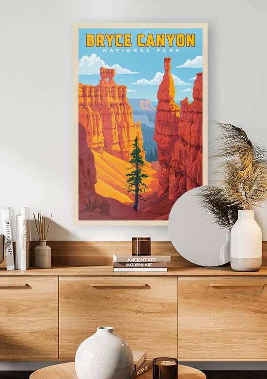  Bryce Canyon  National Park vintage travel poster 1 by Artgoos