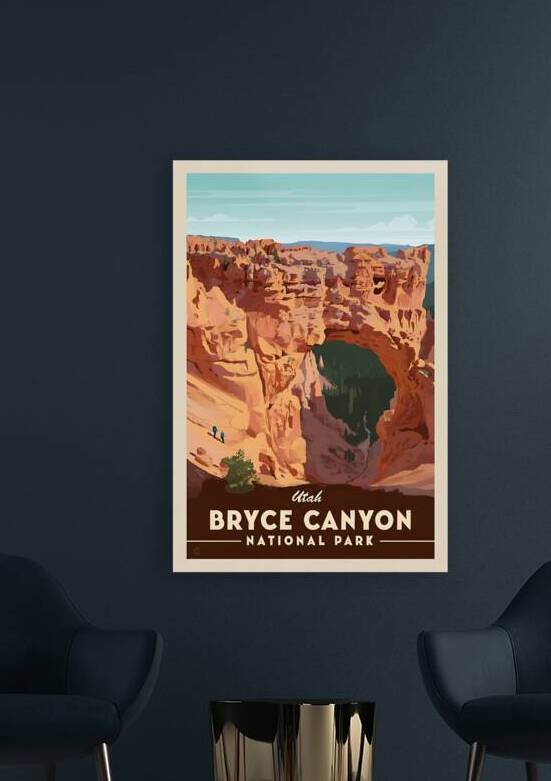 Bryce Canyon  National Park vintage travel poster 1 by Artgoos