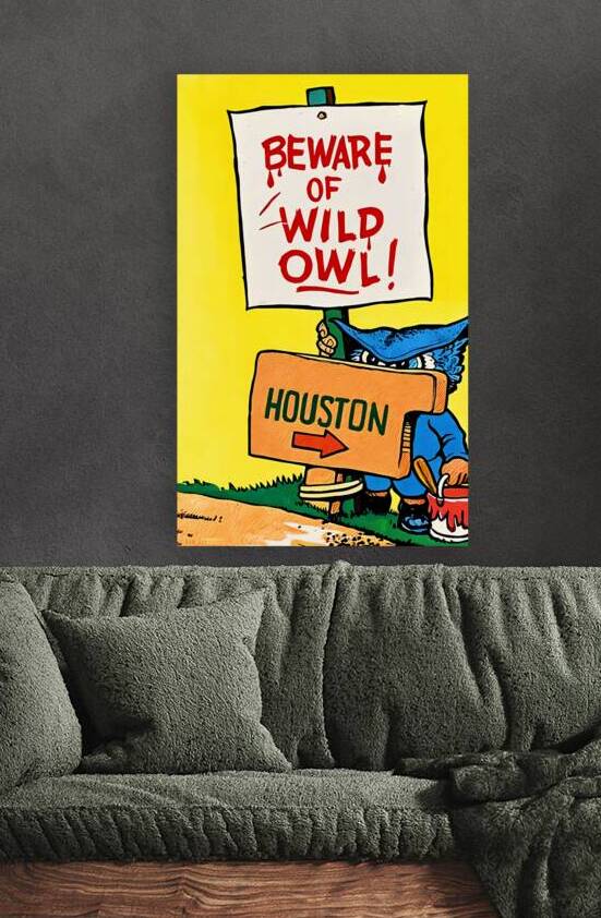 1950s Rice Owl Cartoon Art by John Chase by Row One Brand