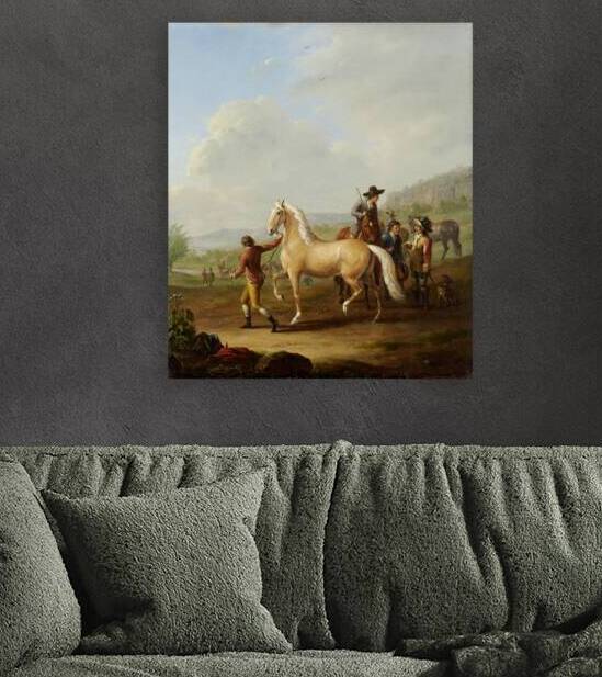 Horse Market [1786] by Johann Georg Pforr [1745–1798] by MyCozyFineArt