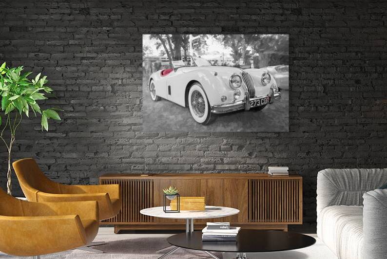 1956 White XK 140 MC OTS X1 4 by Rich Franco