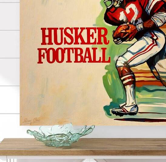1980 Husker Football Art by Row One Brand