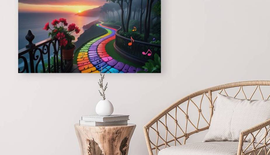 Melodic Forest Path: A Journey Through Music and Nature by chromadreamstudio