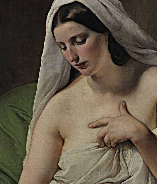 Francesco Hayez – Odalisca 1839 | Sensual Orientalist Portrait with Romantic Detail by Wirla
