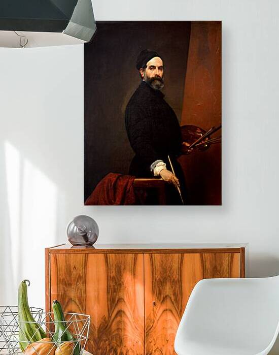  Francesco Hayez – Self-portrait at the Age of 57 1849 | Introspective Glimpse into the Romantic Master’s Soul by Wirla