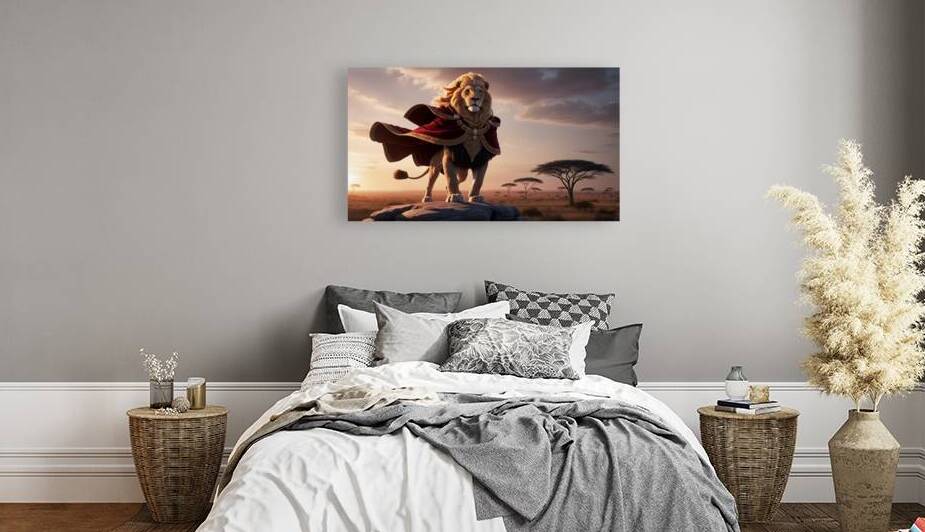 Golden Mane Gala: Jungle’s Burlesque Monarch by Webfinai