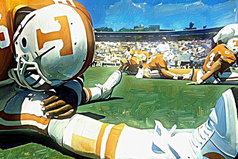 1980s Tennessee Vols Football Gameday Art by Row One Brand