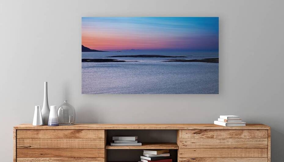 Mjelle 1 sunset in February by Stig Arne Winnem