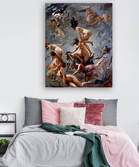 Witches going to their Sabbath by Luis Ricardo Falero by Ebon et Noir