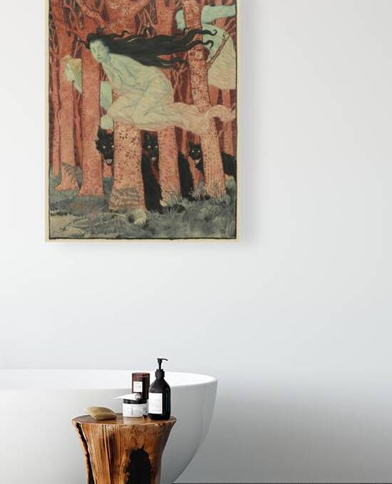 Three Witches and Three Wolves by Eugene Grasset by Ebon et Noir