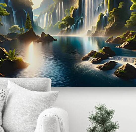 Calm waterfall by FANO