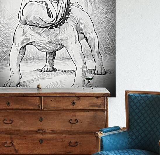1920s Georgia Bulldog Art by Artist H.S. by Row One Brand