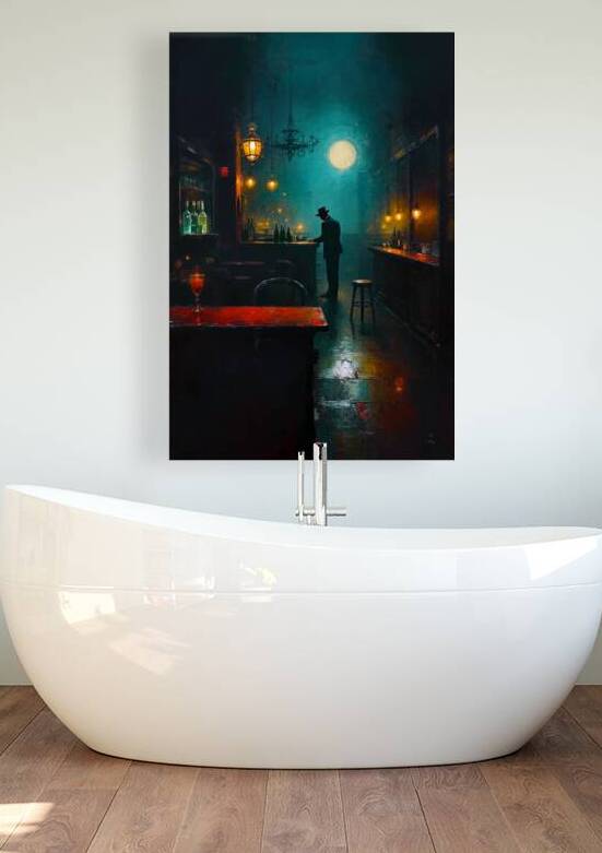 Prohibition Speakeasy Bar Art Print by Tricky Rabbit Art