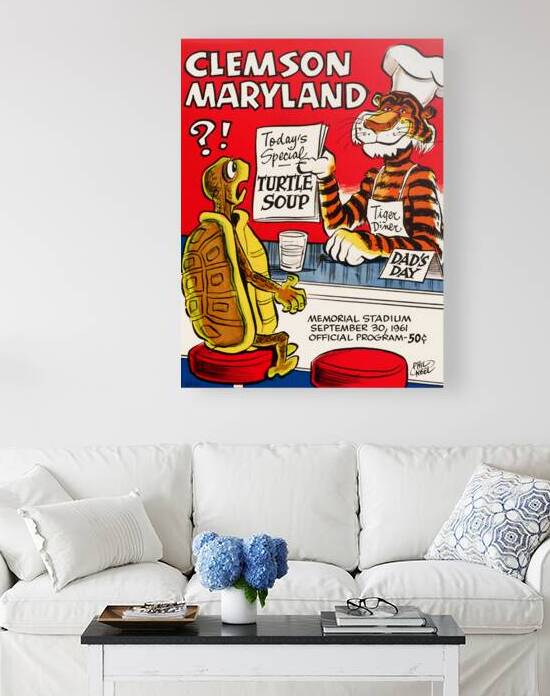1961 Maryland Terps at Clemson Tigers by Row One Brand