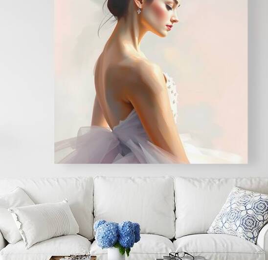 Elegant Woman in White Dress: Fashion Photoshoot with Bridal Vibes by MEGA
