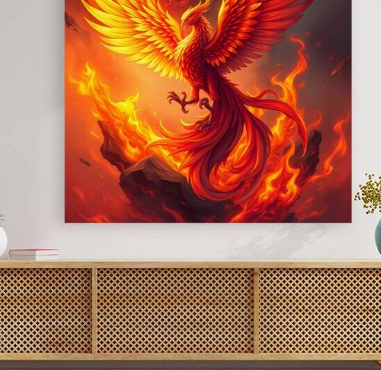 Exploring the Art of Phoenix: Vibrant Flames and Mythical Renewal by MEGA