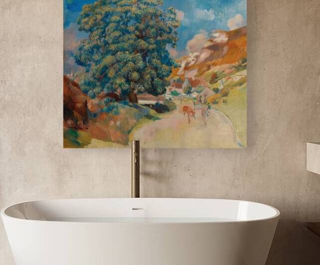 Le Grand Arbre Au Bord De La Route [1886] by Pierre–Auguste Renoir [1841–1919] by MyCozyFineArt