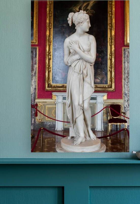 Venus statue by scultor Antonio Canova. White marble classic fe by Paolo Modena