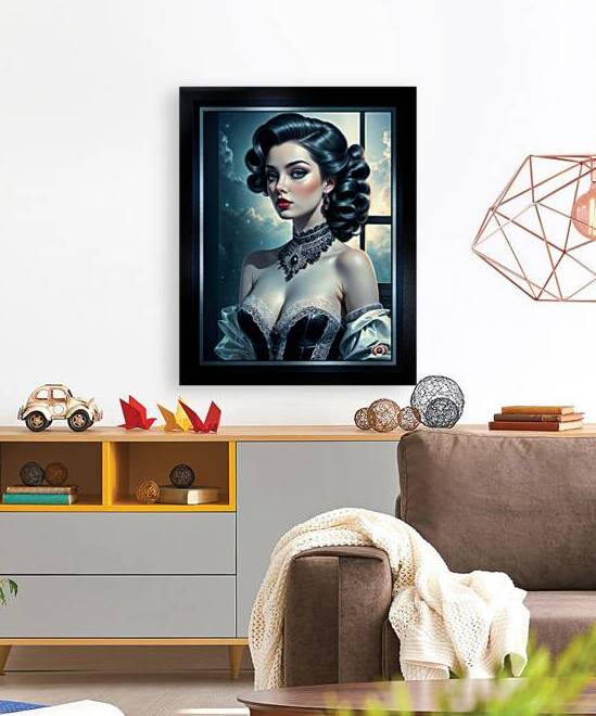 The Nocturnal Gaze Of Anthea Virelli Amidst Ethereal Cosmic Skies Striking AI Concept Art by Xzendor7 by xzendor7