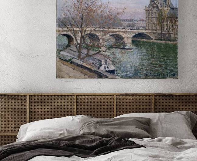 Le Pont Royal et le Pavillon de Flore [1903] by Camille Pissarro [1830–1903] by MyCozyFineArt