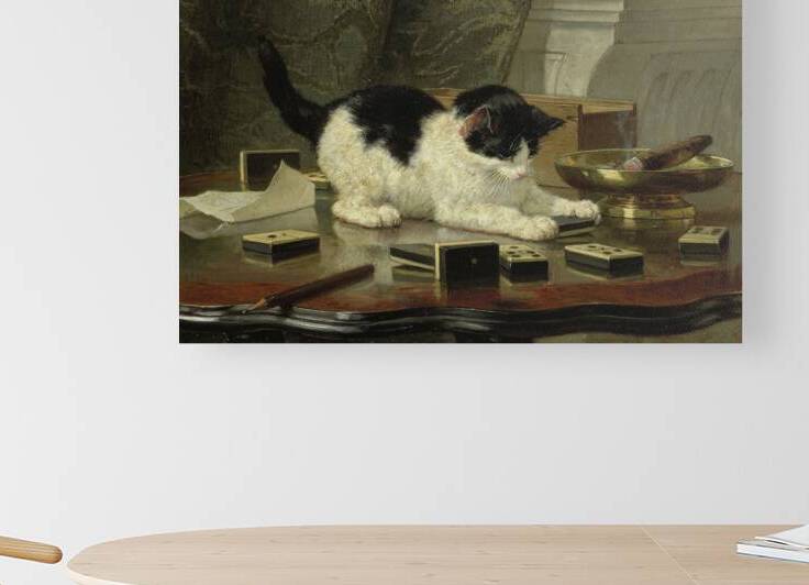 Henriette Ronner-Knip – The Cat at Play.1850 | Victorian-Era Charm and Feline Grace by Wirla