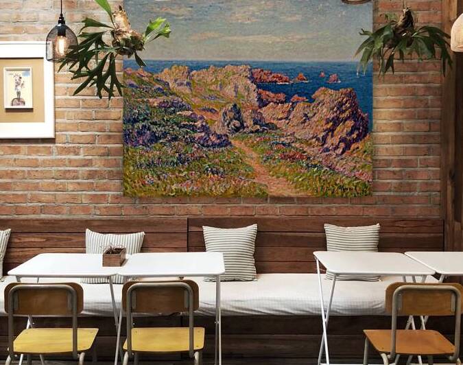 Beau temps à Pern [Ile d’Ouessant] [1901] by Henry Moret [1856–1913] by MyCozyFineArt