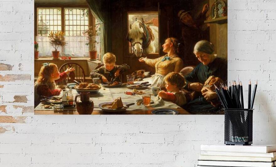 Frederick George Cotman – One of the Family 1880 | Heartwarming Victorian Scene of Domestic Unity and Loyalty by Wirla