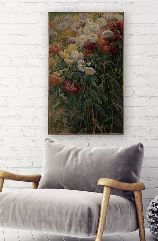 Chrysanthemums in the Garden at Petit–Gennevilliers [1893] by Gustave Caillebotte [1848–1894] by MyCozyFineArt