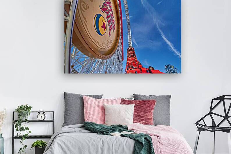 Roller Coaster Loop Low Angle by Ryan Cameron