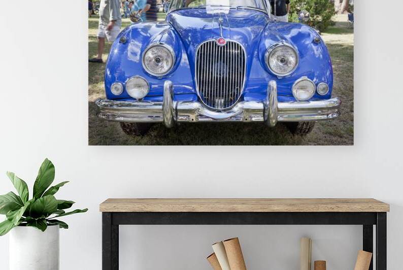 1961 Blue Jaguar XK 150 FHC X1 1 by Rich Franco