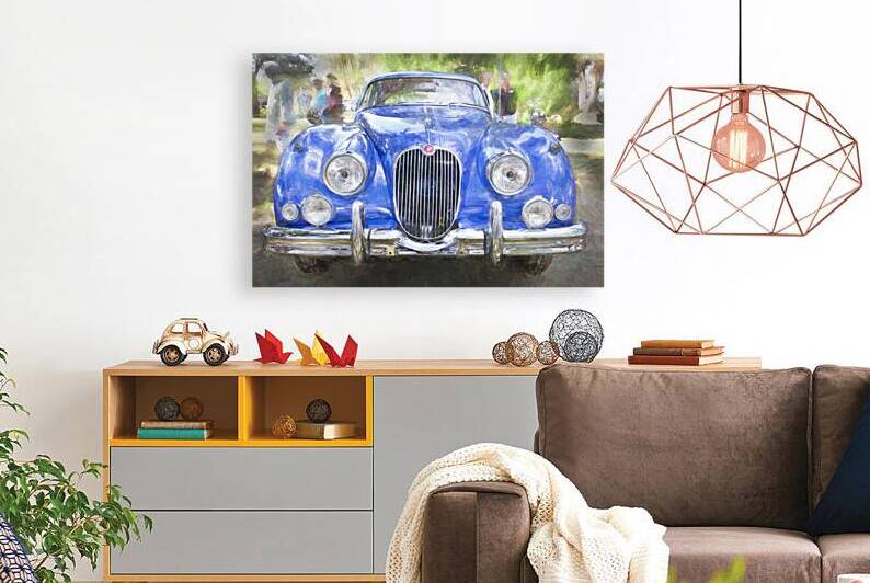 1961 Blue Jaguar XK 150 FHC X1 3 by Rich Franco