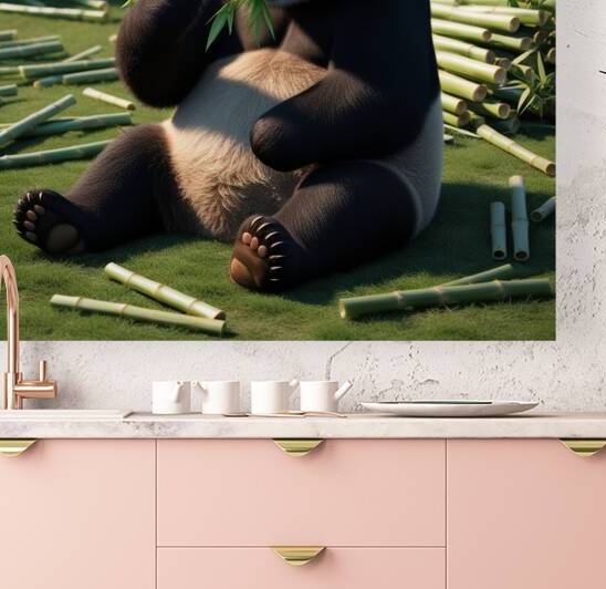 Peaceful Panda Paradise – A Moment of Bamboo Bliss in Nature by abdelaziz outalha