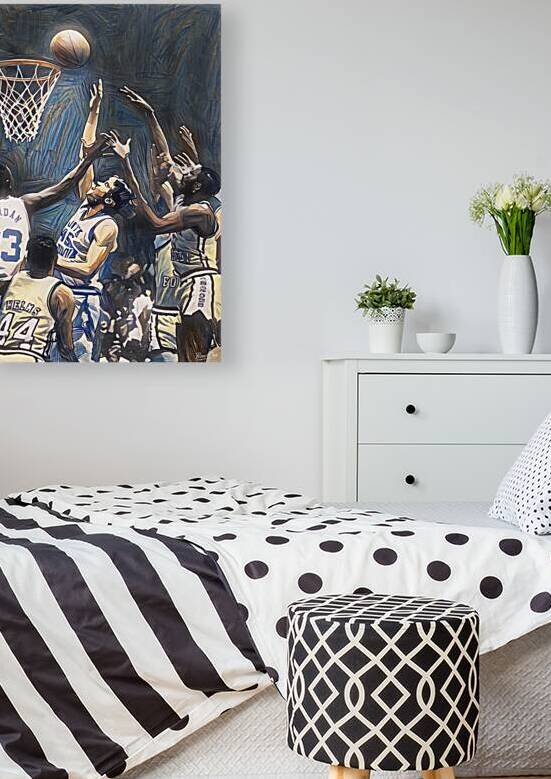 1982 North Carolina vs. Wake Forest Basketball Art by Row One Brand