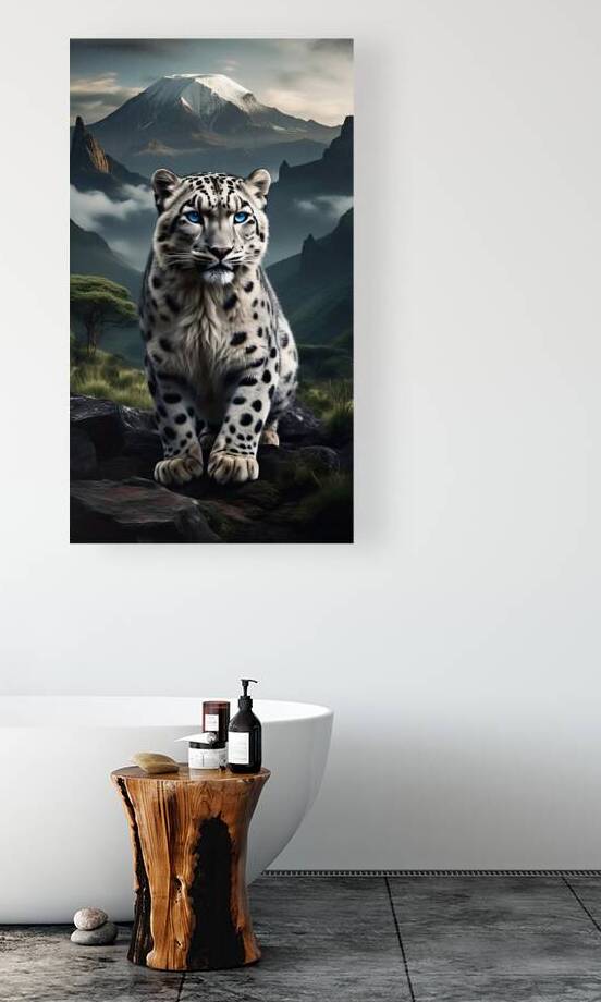 Snow Leopard in the African Highlands by Michael Maherry