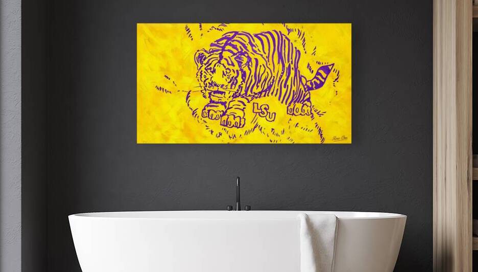 1930s LSU Tiger Art by Row One Brand