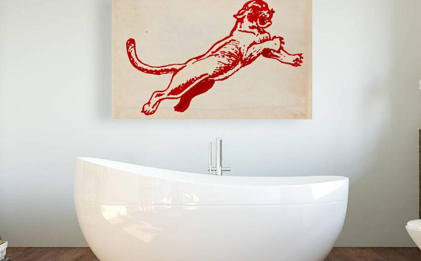 1930s Houston Cougar Art by Row One Brand
