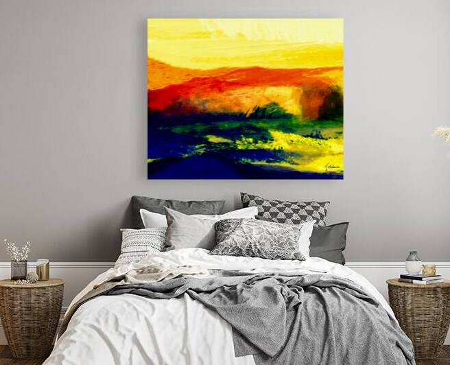 Paysage jaune  by Jolabis 