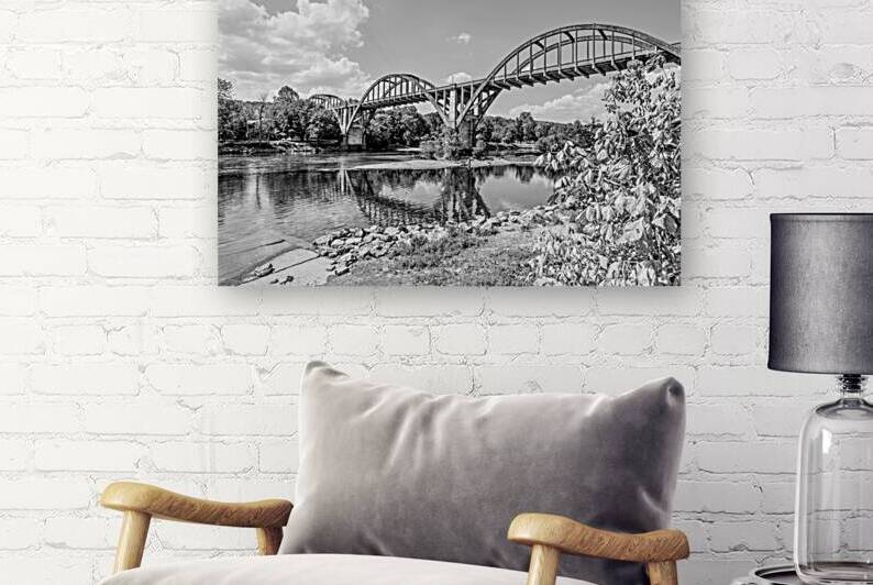 Concrete Cotter Bridge Grayscale by Jennifer White