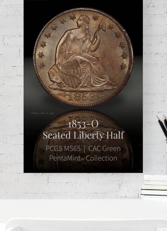 0050.1853-O.4 Echoes of Strain: The 1853-O Arrows and Rays Half Dollar by The Numismatic Art of Robert Julian