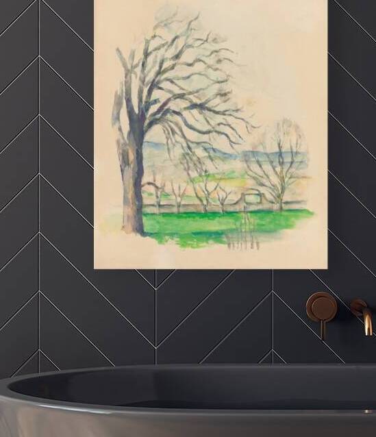 Arbre Dépouillé Au Jas De Bouffan by Paul Cézanne [1839–1906] by MyCozyFineArt