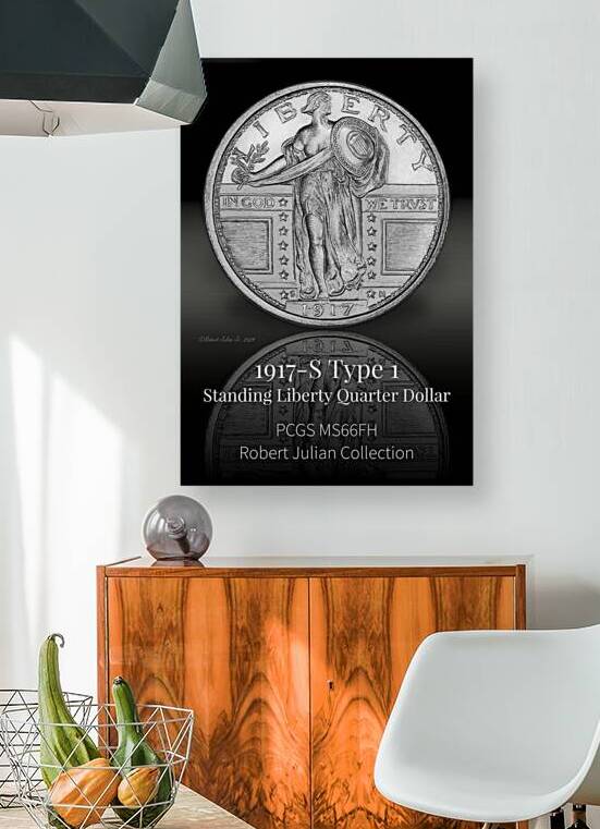 0025.1917 S.4 The Sentinel of Liberty: The 1917-S Standing Liberty Quarter by The Numismatic Art of Robert Julian