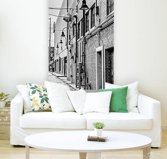 Old Brick Building Walls Springfield Grayscale by Jennifer White