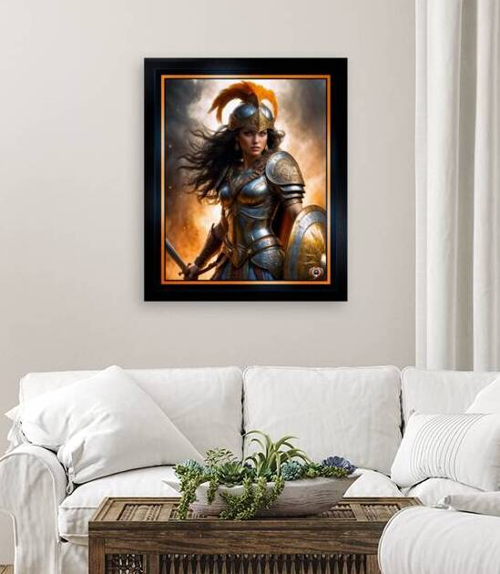 A Warriors Portrait Of Aurelia Valeriana In The Face Of Battle Mesmerizing AI Concept Art by Xzendor7 by xzendor7