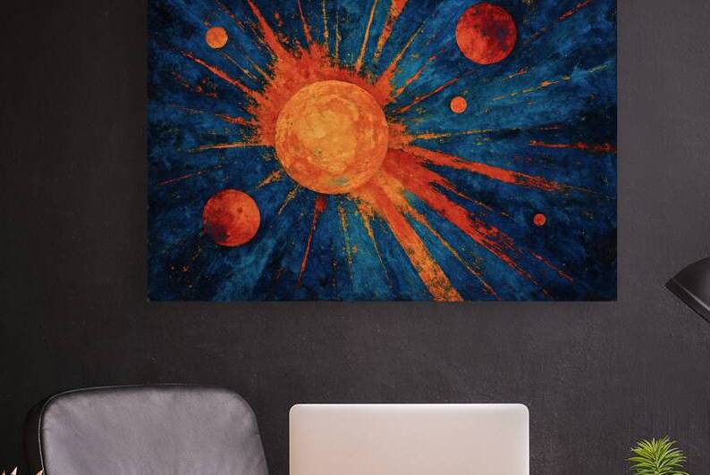 Primal Sun: Explosion of Worlds   GIA2501 0434 OIL.tiff  by JordiCarrio
