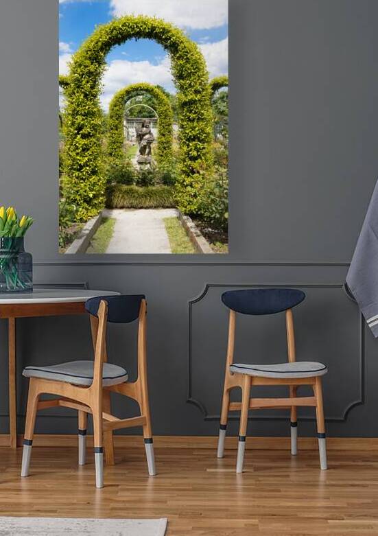 Elegant italian garden in Villa Pallavicino. Traditional vintage by Paolo Modena