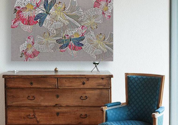 Poppies and dragonflies by Sarah Butcher