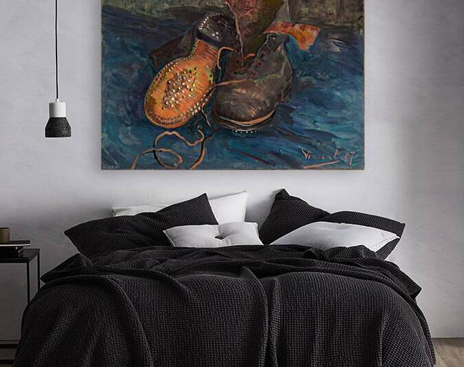 A Pair of Boots | 1887 Vincent Van Gogh Art by Row One Brand
