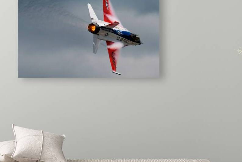 A United States Air Force F-16 Viper races across the sky afterburner ablaze by Pisarek Photography